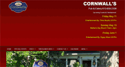Desktop Screenshot of cornwallspub.com